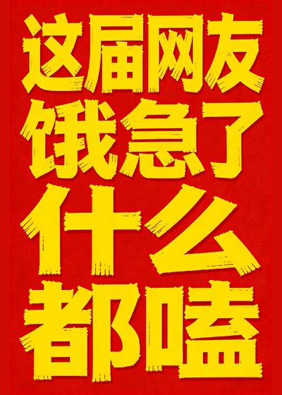 《這屆網友餓急了什麼都嗑》