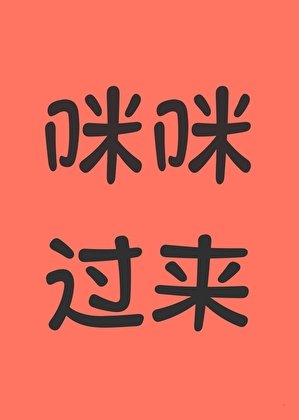 咪咪,过来